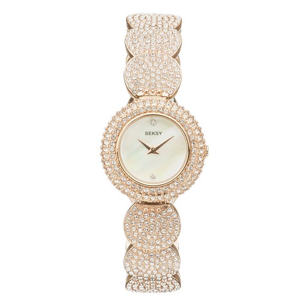 Buy Seksy Ladies Gold Plated Bracelet Watch Womens watches Argos