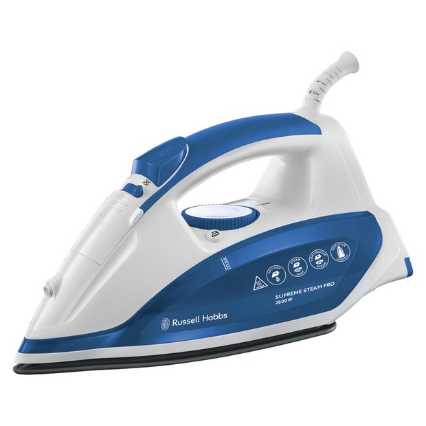 Buy Russell Hobbs Supreme Steam Blue Electric Iron 22501 at Argos.co.uk ...