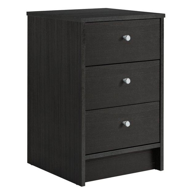 Black bedside store cabinets argos