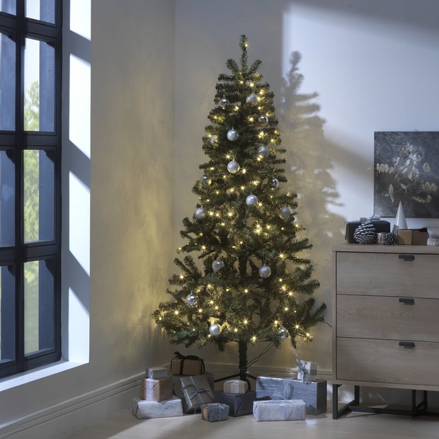 Buy Habitat 6ft Pre lit Half Christmas Tree Christmas trees Argos