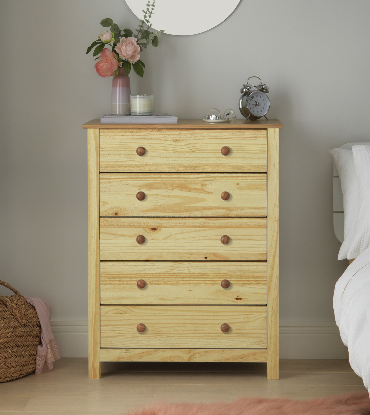 Argos Home Scandinavia 5 Drawer Chest    
