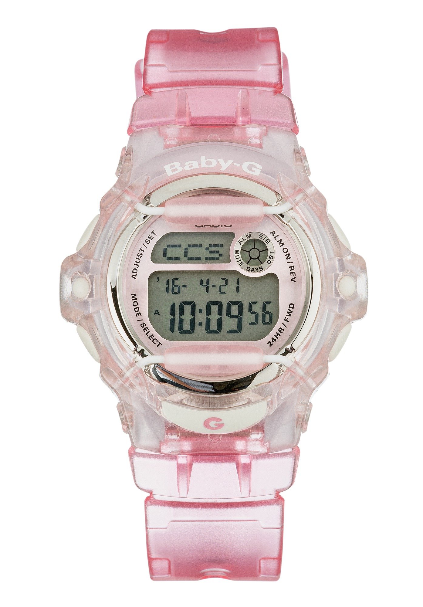 pink baby g watch