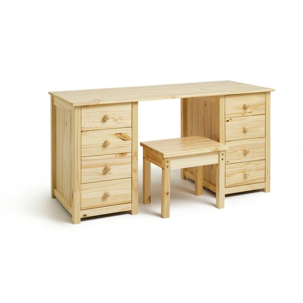 Buy Argos Home Scandinavia 8 Drw Dressing Table and Stool Pine