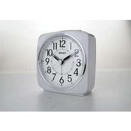 Seiko White Sweep Second Hand Square Alarm Clock
