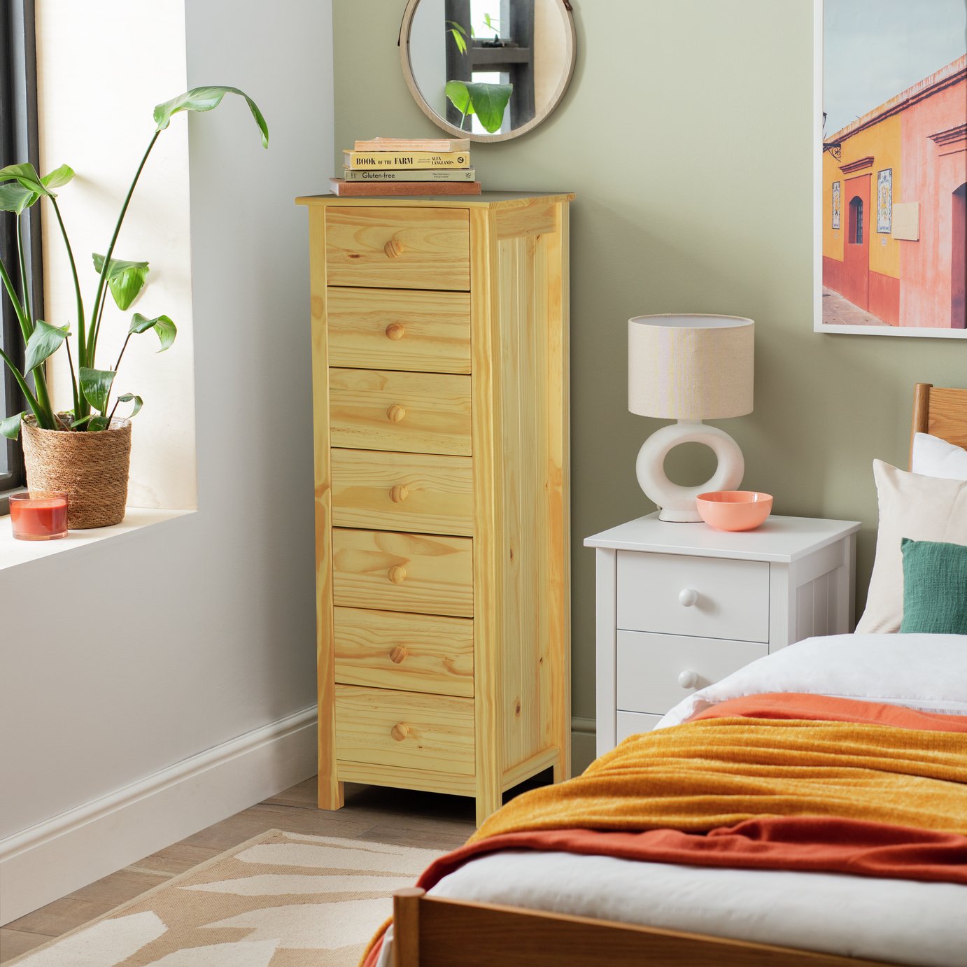 Argos Home Scandinavia 7 Drawer Tallboy    