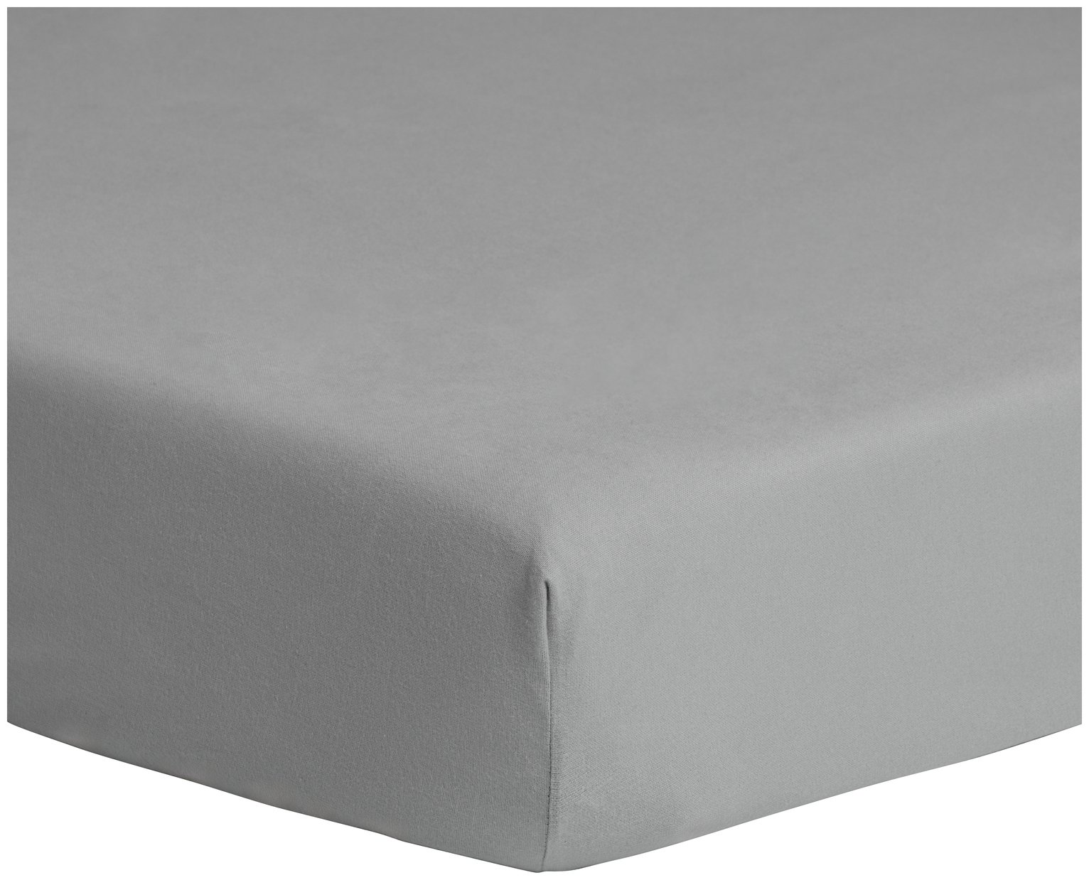  Home Essentials Brushed Grey Fitted Sheet - King size