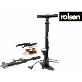 Rolson Track and Hand Bike Pump and Puncture Repair Kit