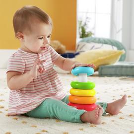 Fisher-Price Baby Stacking Toy Rock-a-Stack Rings