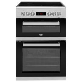 Buy Beko KDV555AS 50cm Double Oven Electric Cooker Silver