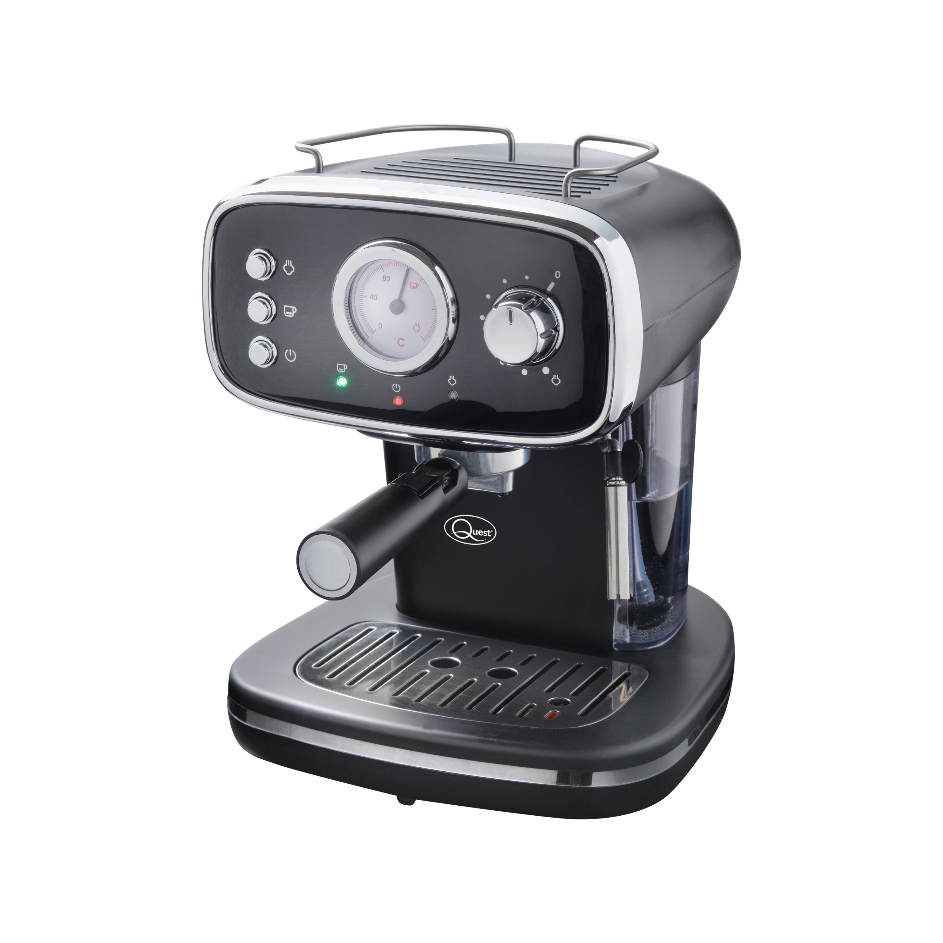 Quest Espresso Coffee Machine - Black