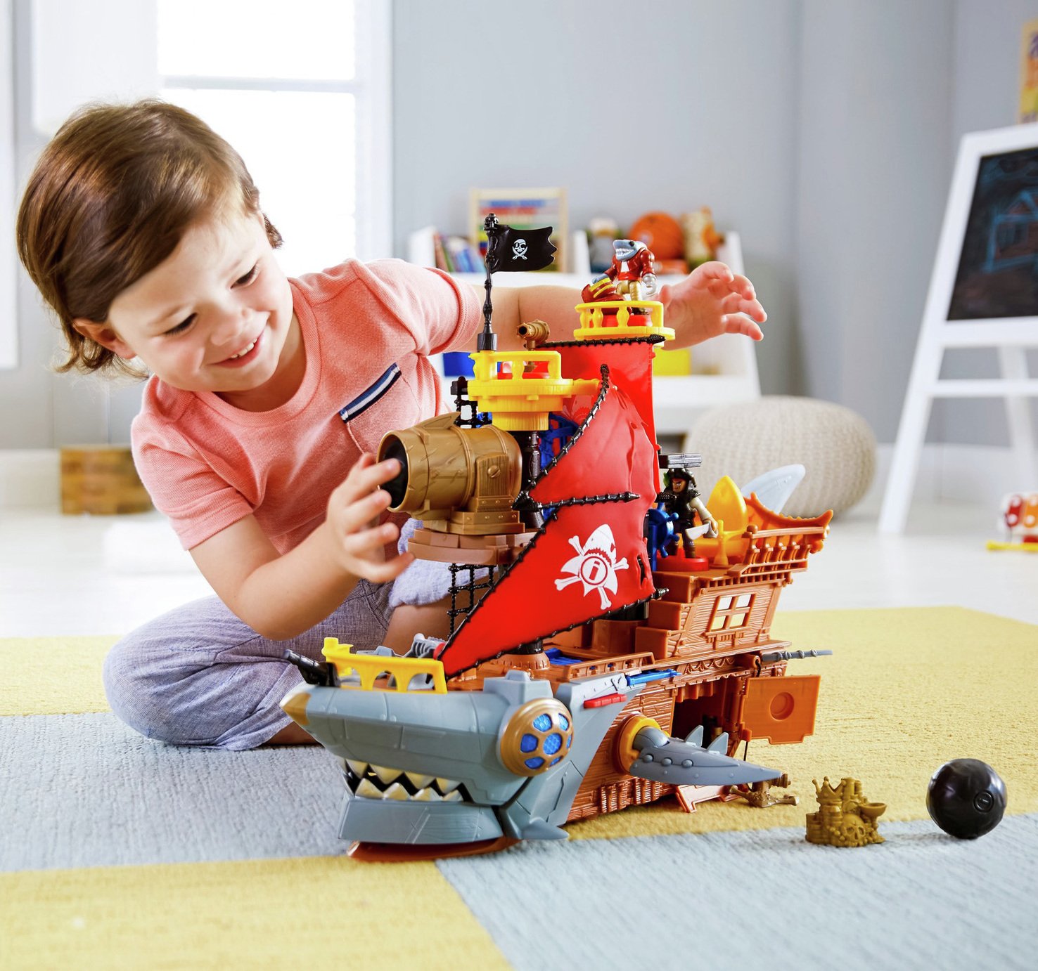 imaginext pirate ship shark