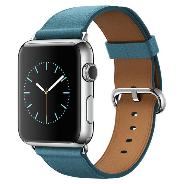 Buy Apple Watch 2015 42mm Stainless Steel Case & Blue Buckle Bnd at ...