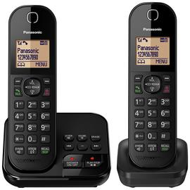 Panasonic KX-TGC422 Cordless Phone with Answer Machine-Twin