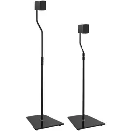 AVF Surround Sound Speaker Stand - Black Glass