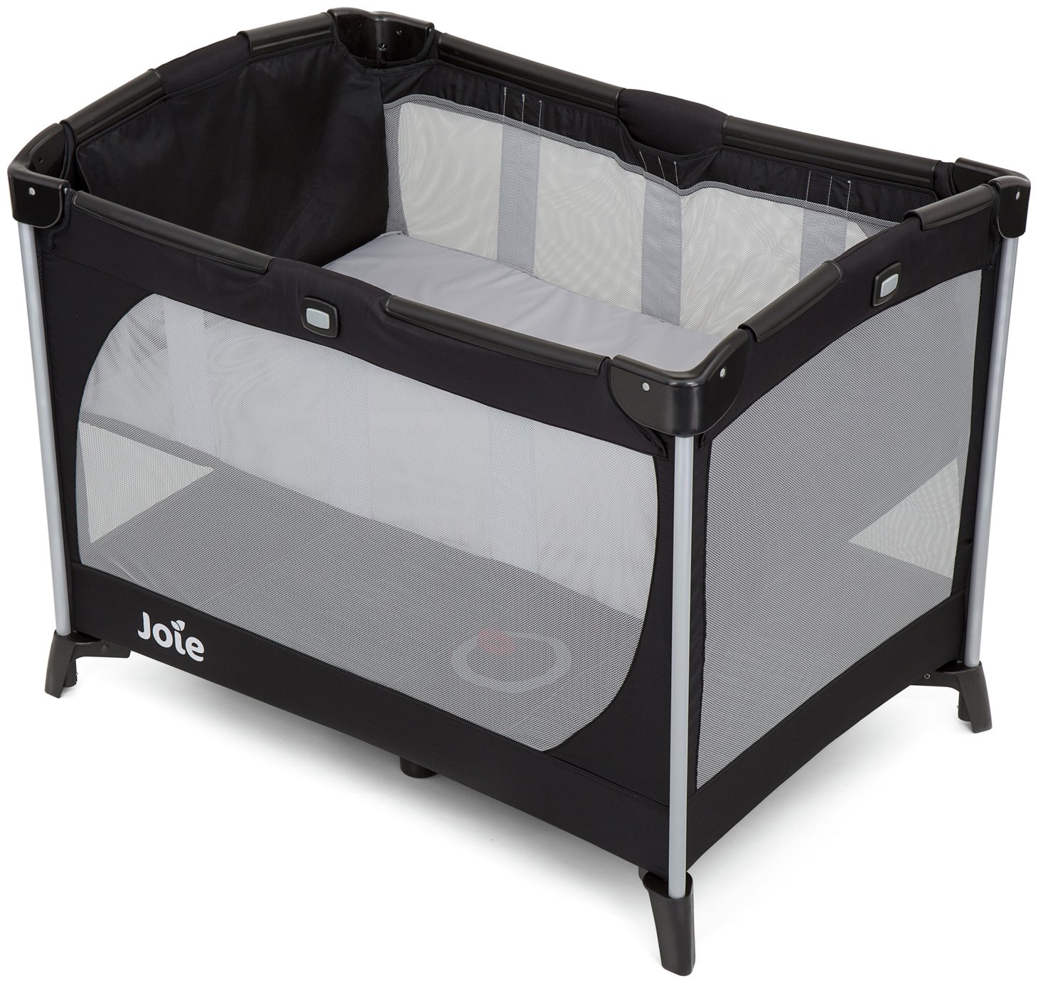 Joie Allura Travel Cot with Bassinet - Black Ink