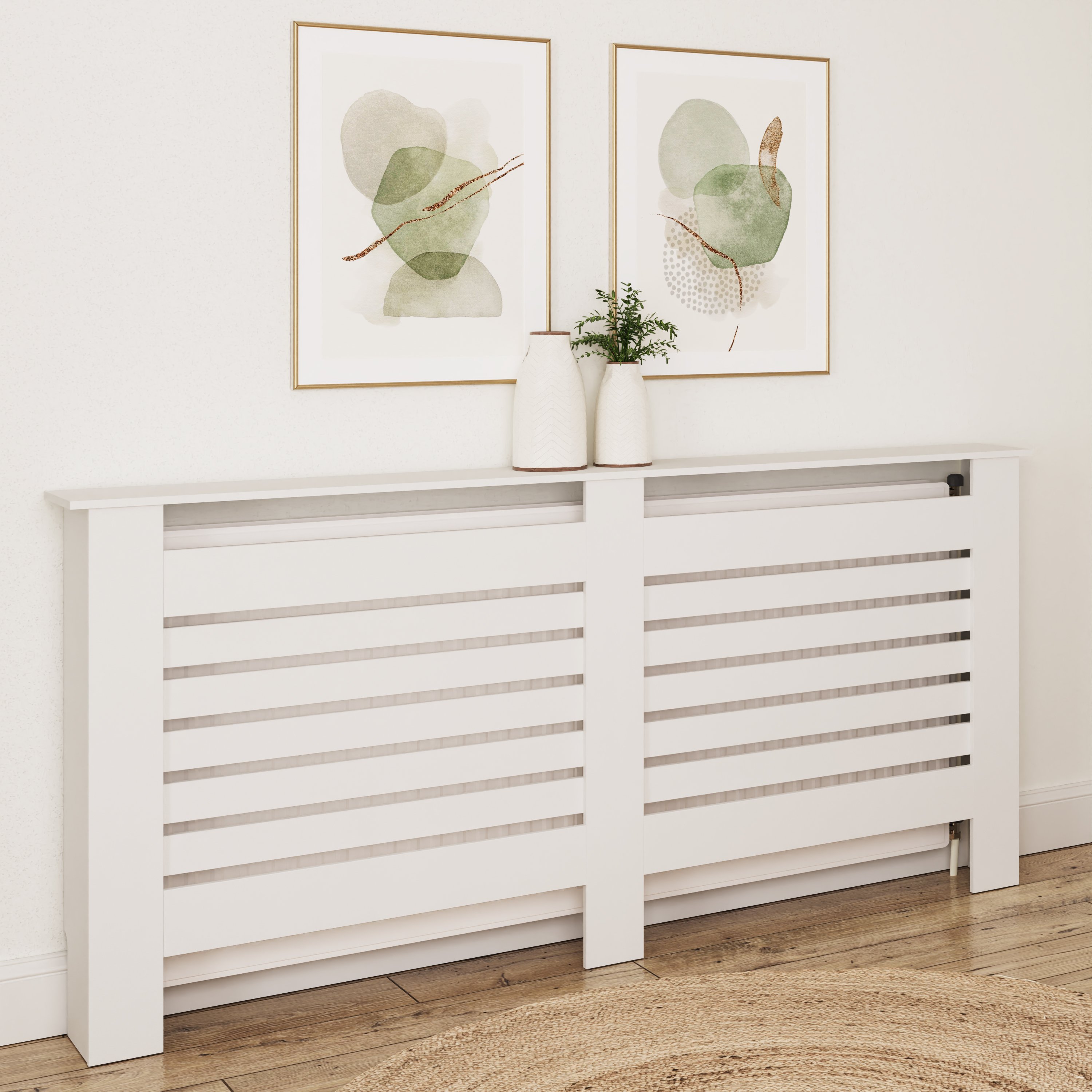 GFW Cleo Extra Large Radiator Cover - White