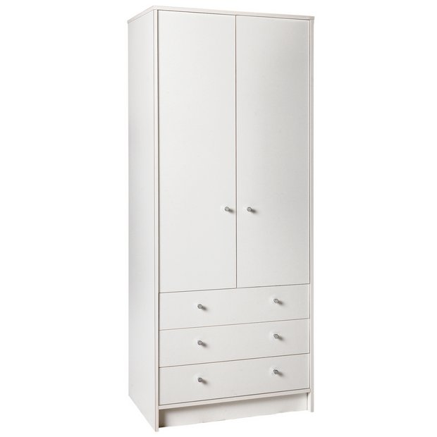 Buy Argos Home New Malibu 2 Door 3 Drawer Wardrobe White