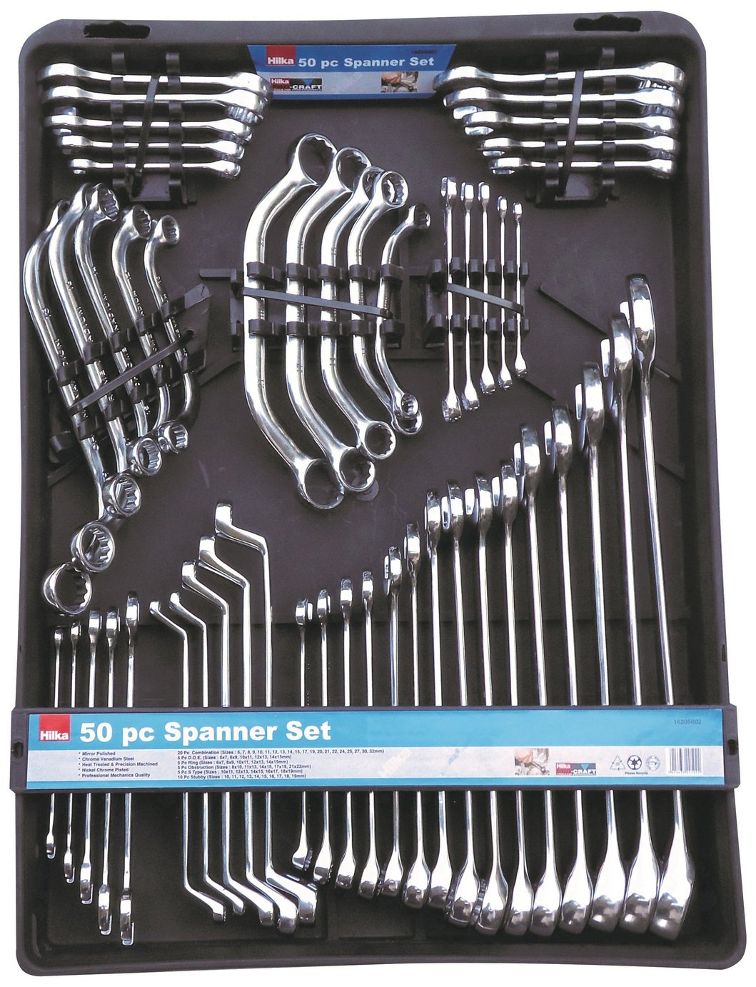 Hilka 50 Pieces Spanner Set