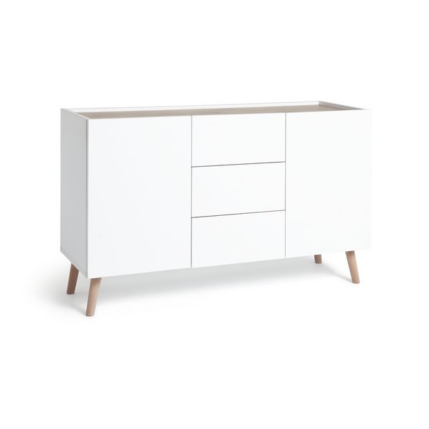 White shop drawer sideboard