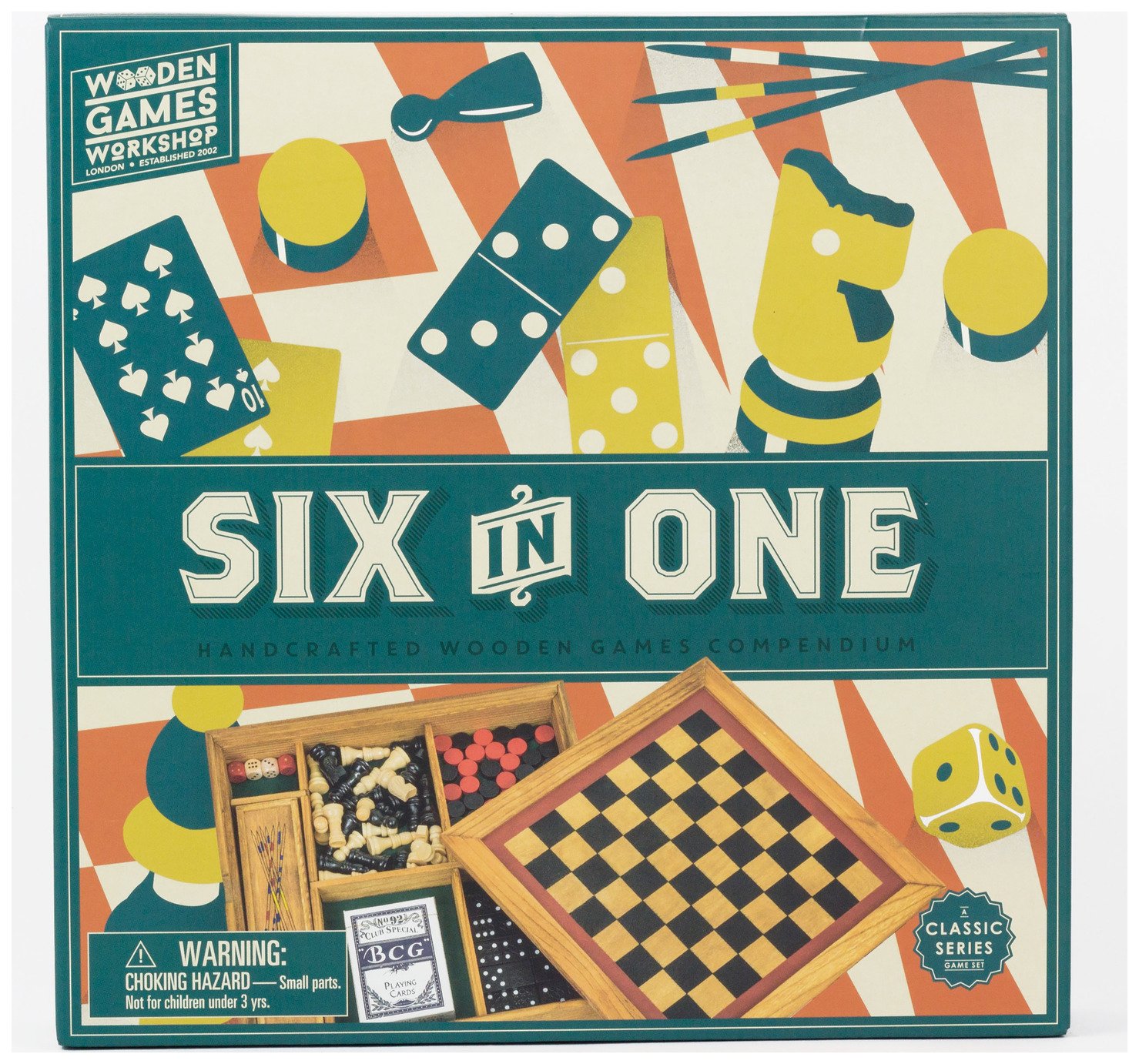 Professor Puzzle Six In One Classic Games Set