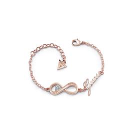 Guess 9ct Rose Gold Plated Endless Love Infinity Bracelet