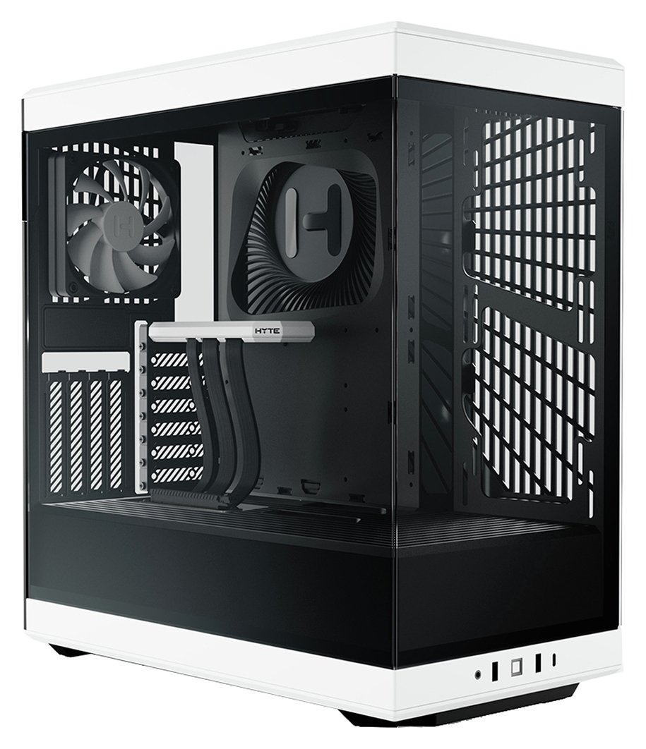 Hyte Y40 Mid Tower ATX Computer Case - White & Black