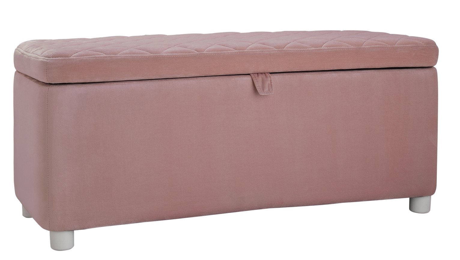 Argos Home Mila Velvet Large Ottoman - Pink
