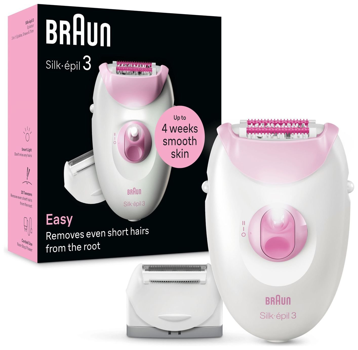 Braun Silk-epil 3 3-031 Dry Use Corded Epilator
