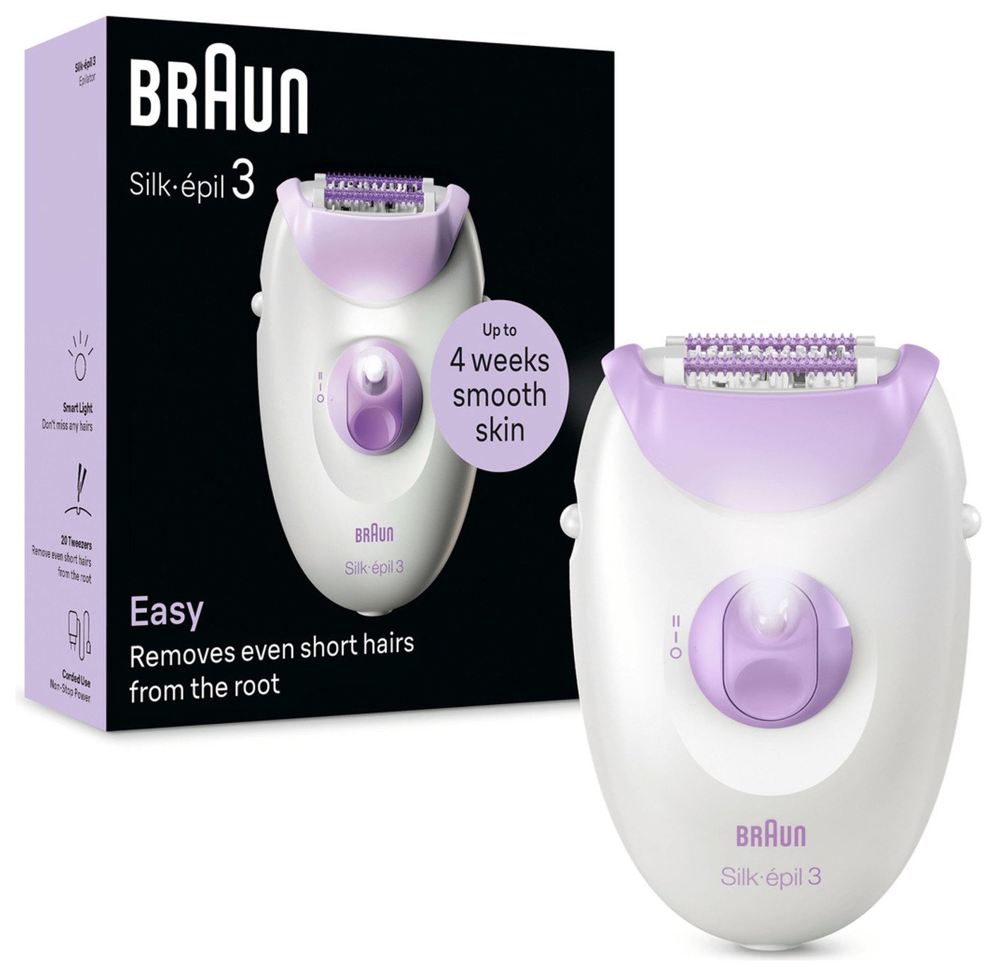 Braun Silk-epil 3 3-000 Dry Use Corded Epilator