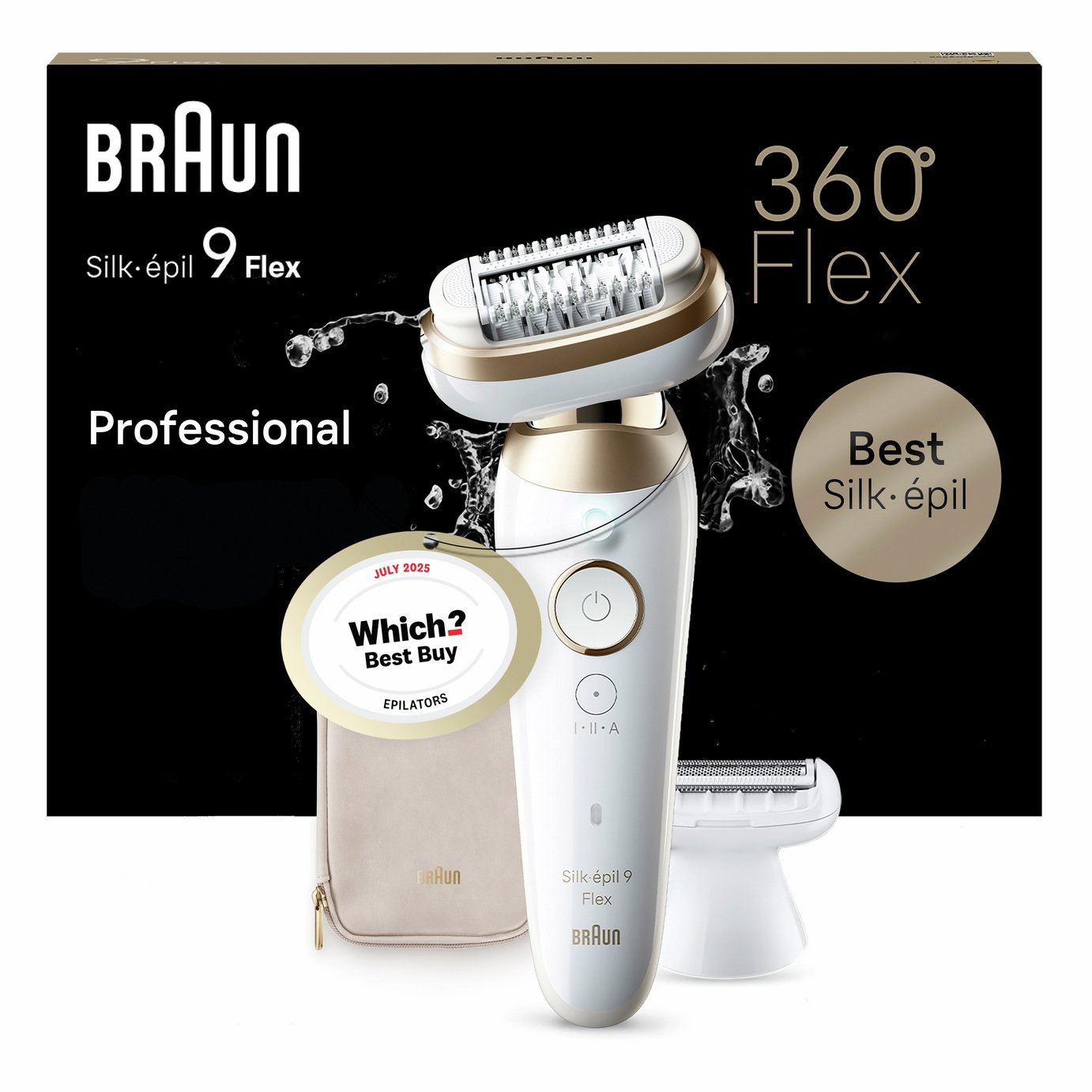 Braun Silk-epil 9 Flex 9-041 3D Wet & Dry Cordless Epilator