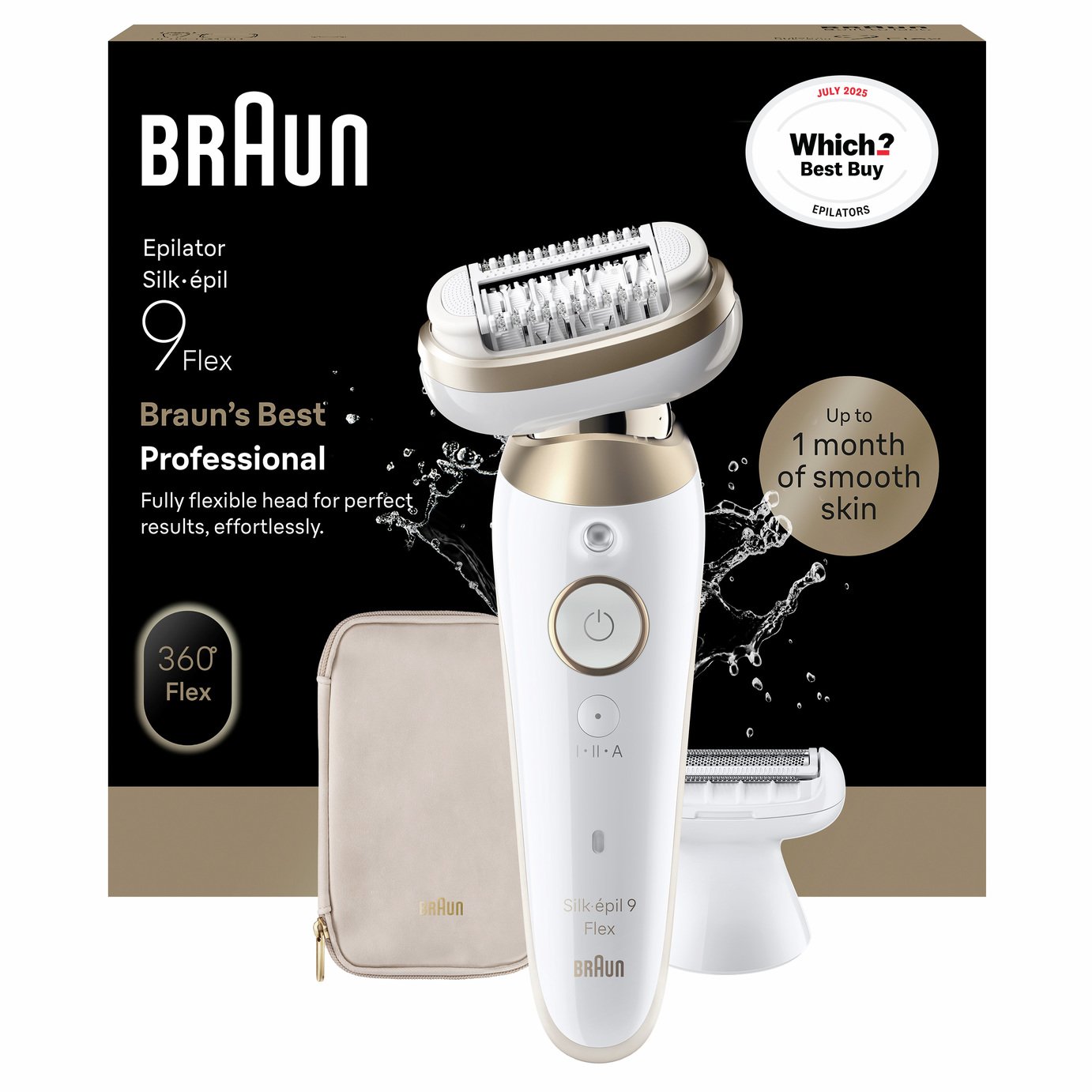 Braun Silk-epil 9 Flex 9-041 3D Wet & Dry Cordless Epilator