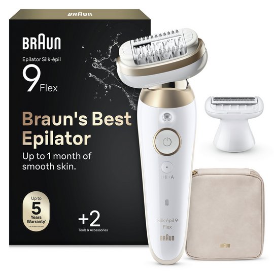 Braun Silk-epil 9 Flex 9-041 3D Wet & Dry Cordless Epilator