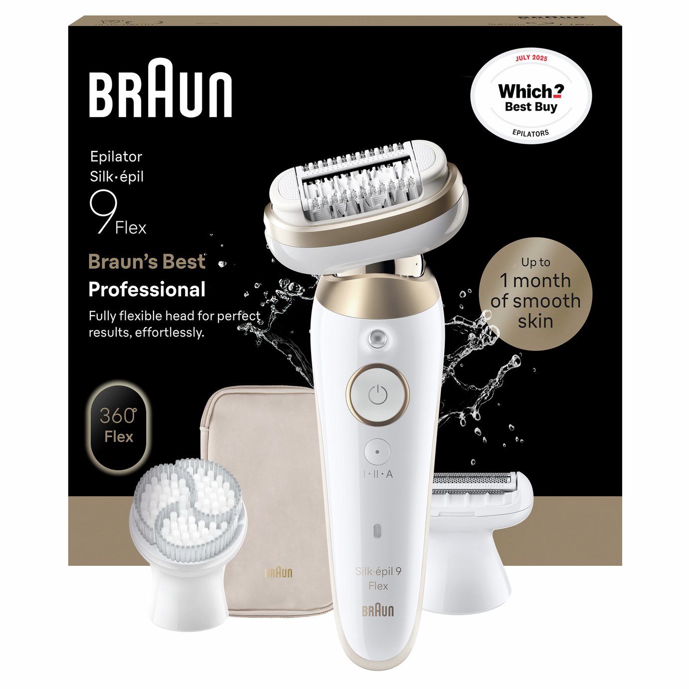 Braun Silk-epil 9 Flex 9-060 3D Wet & Dry Cordless Epilator
