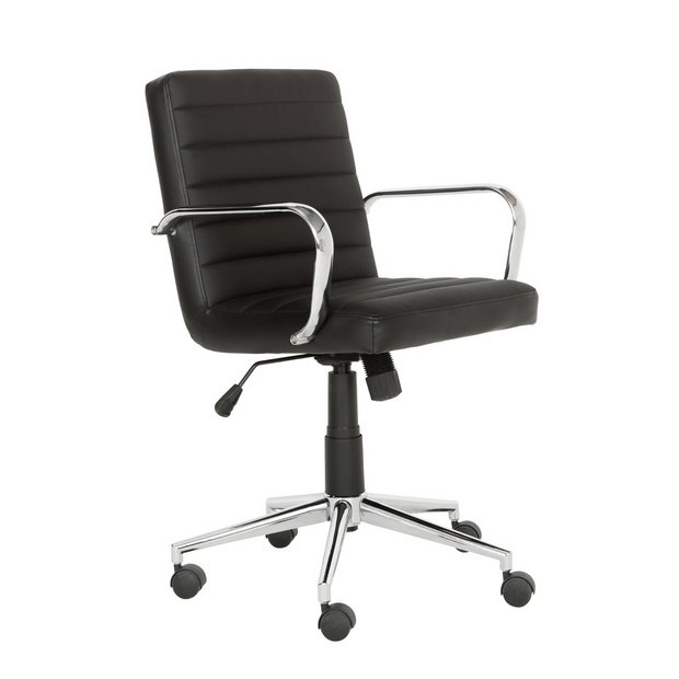 Buy Argos Home Alvar Faux Leather Office Chair Black Office