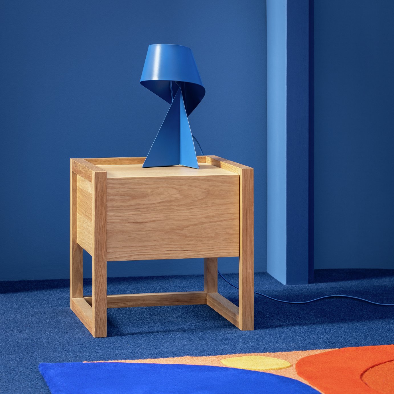 Habitat 60 Hana 1 Drawer Bedside Table - Oak