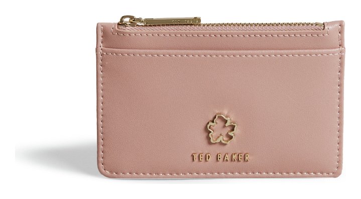 Ted Baker Flower Pink Zip Card Holder