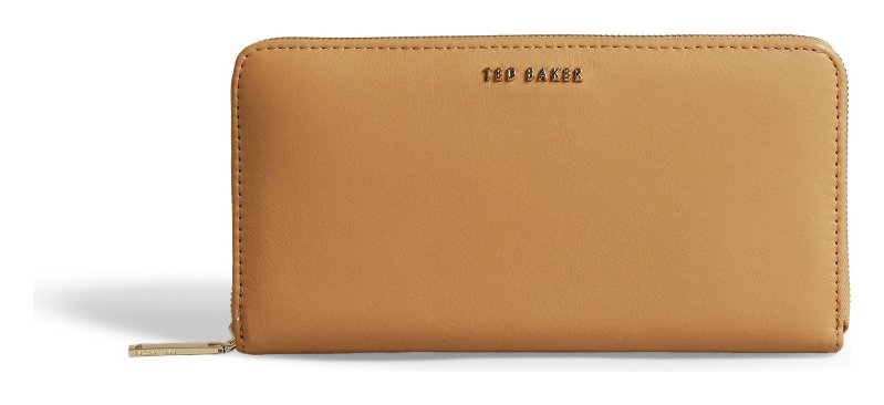 Ted Baker Garcey Large Zip Around Tan Purse