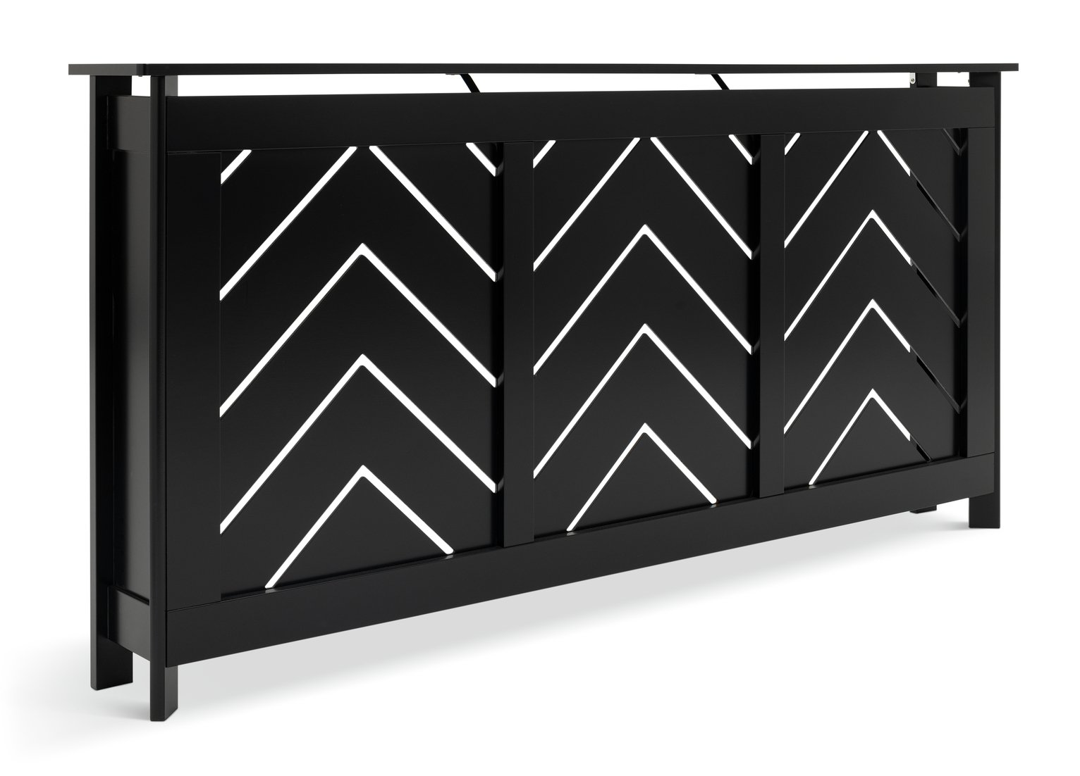 Habitat Chevron Large Radiator Cover - Black