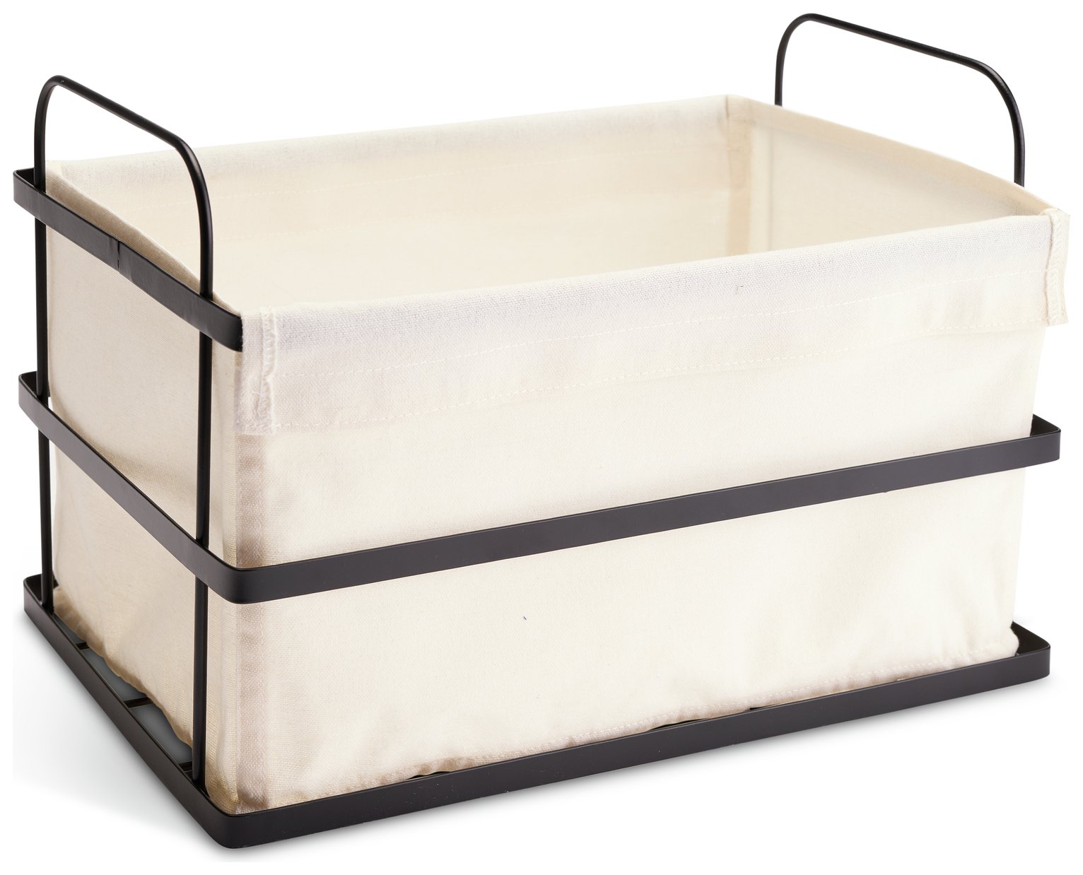 Habitat 14L Industrial Handled Wire Storage Basket - White