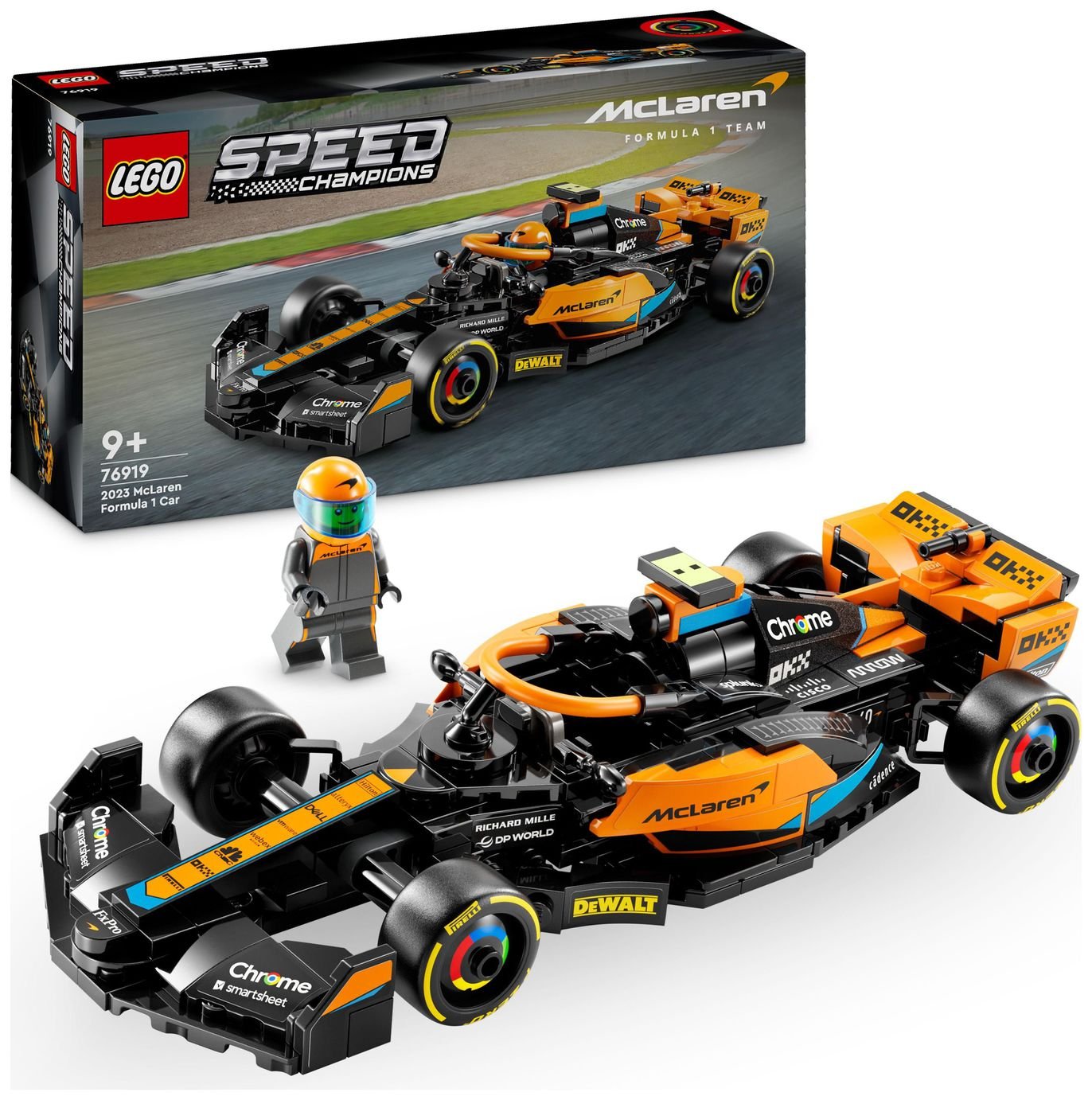 LEGO Speed Champions 2023 McLaren Formula 1 Race Car 76919