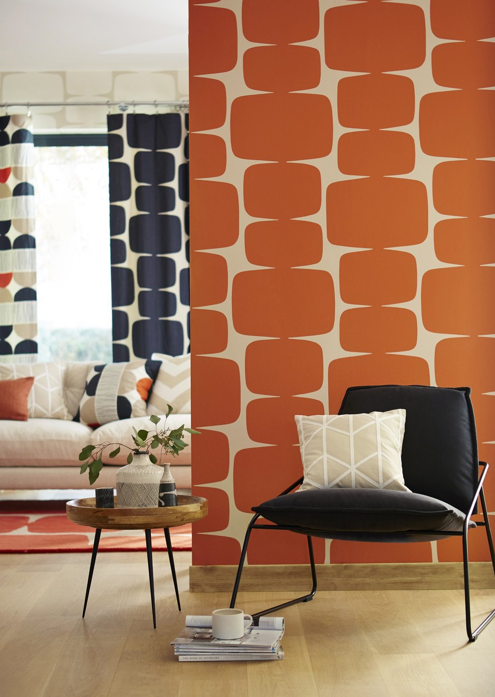 Scion Oversized Abstract Design Wallpaper
