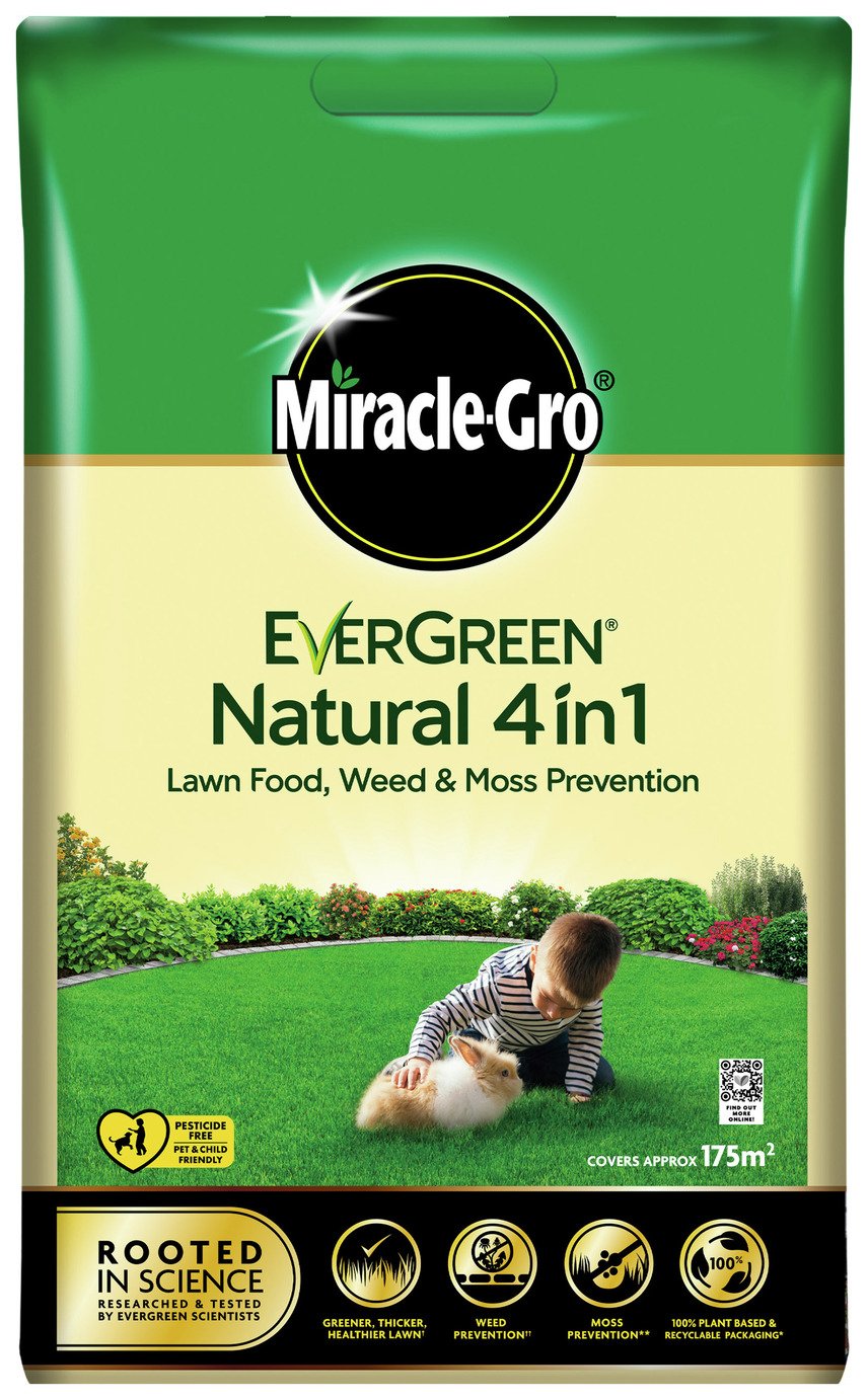 Miracle-Gro EverGreen Natural 4 in 1 Lawn Care - 175m²