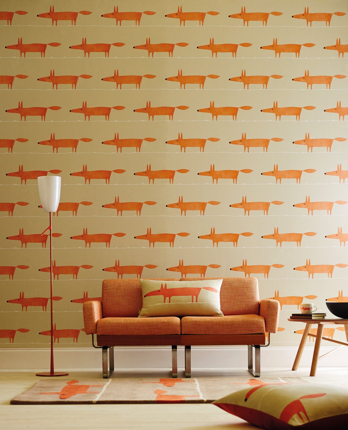 Scion Mr Fox Ginger Wallpaper