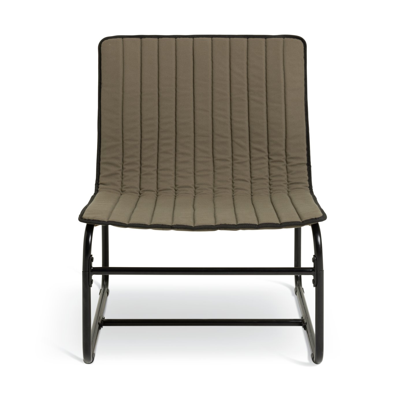Habitat Riba Fabric Sling Accent Chair - Khaki 
