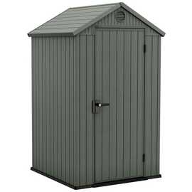 Keter Darwin Plastic Green Apex Shed - 4 x 4ft