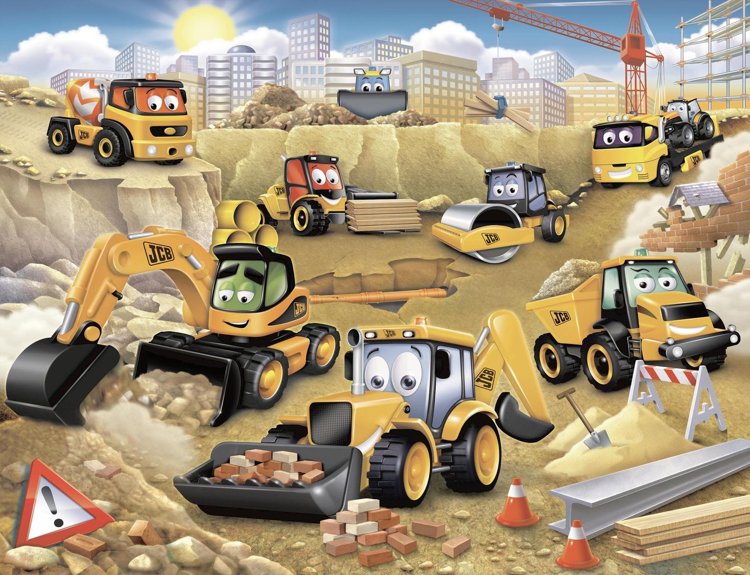 Walltastic JCB Kids Wall Mural