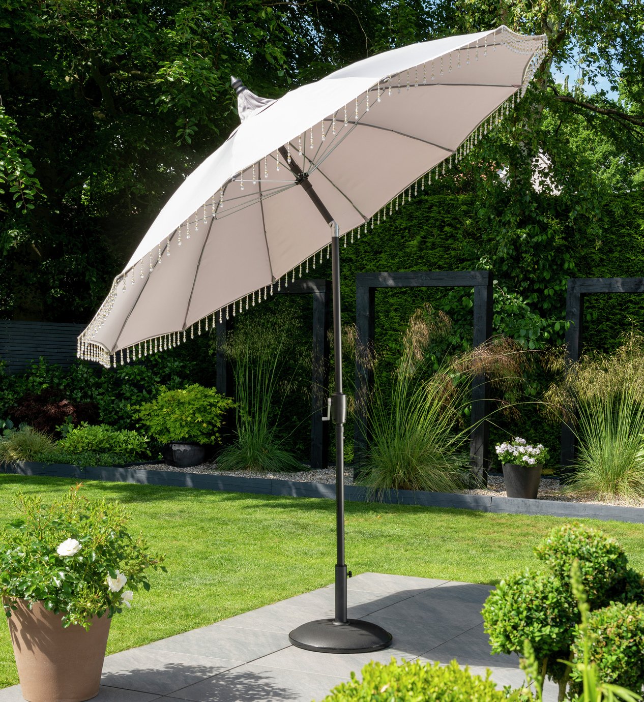 Norfolk Leisure Carrousel 2.5m Tilting Garden Parasol - Grey