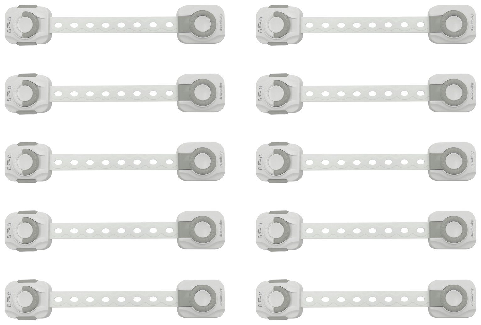 Dreambaby Dial-It Multi-Purpose Safety Latches 10pk