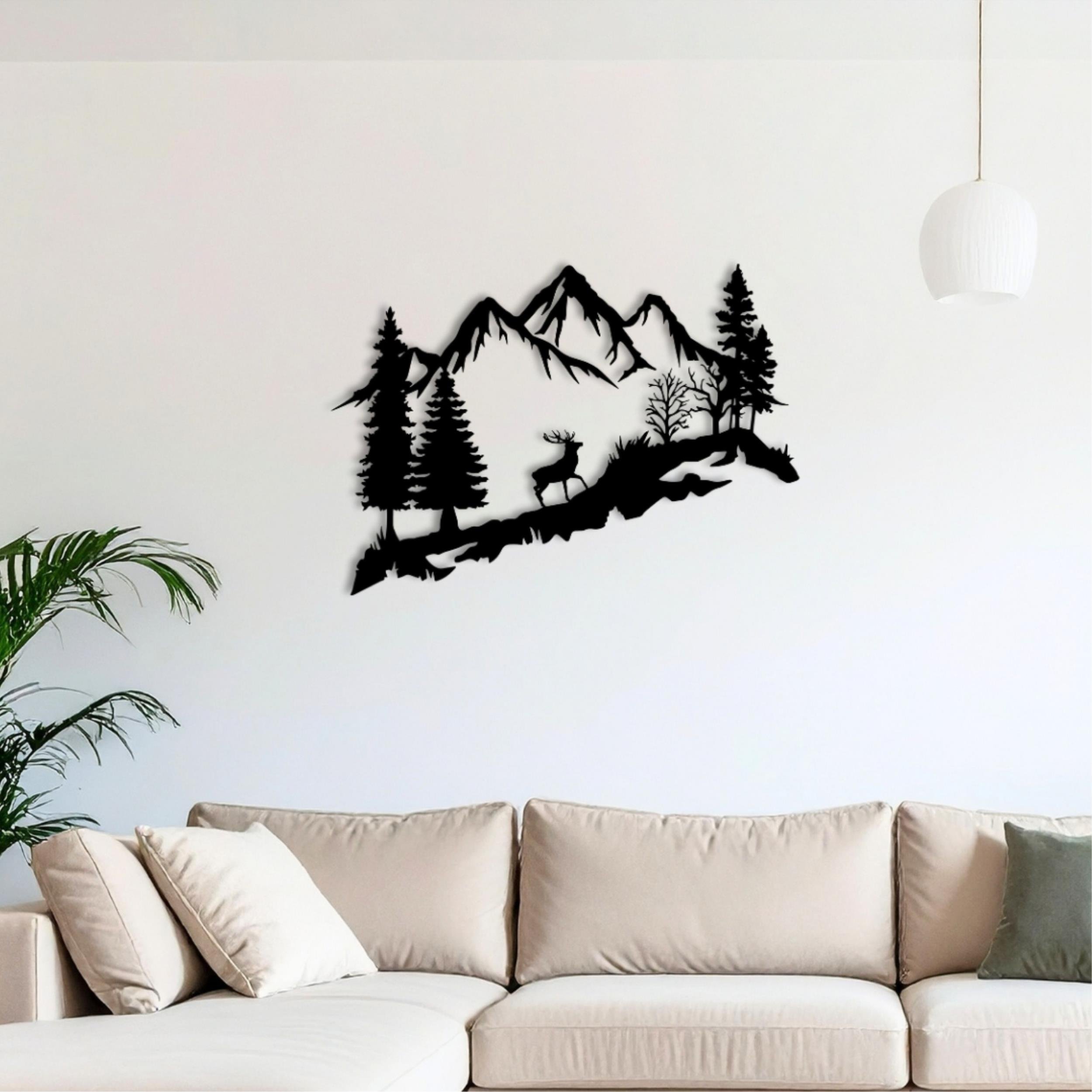 Decortie Metal Wall Art Collection 2088 Metal Wall Art - Black