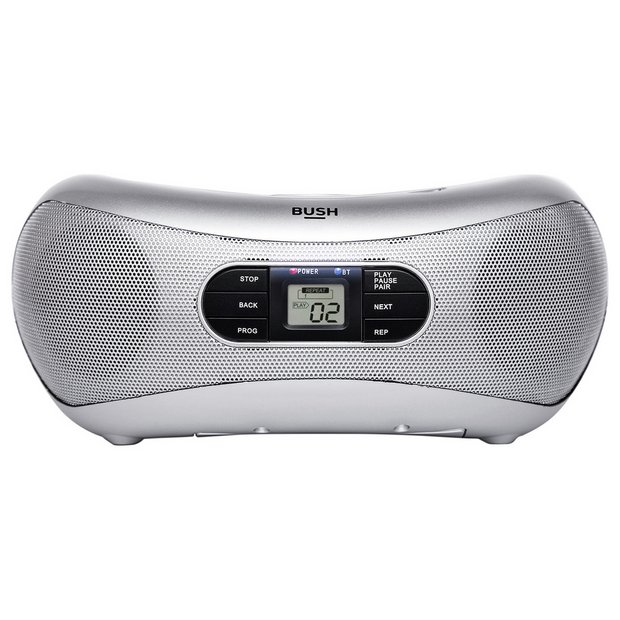 Buy Bush Bluetooth Boombox - Silver | CD players | Argos